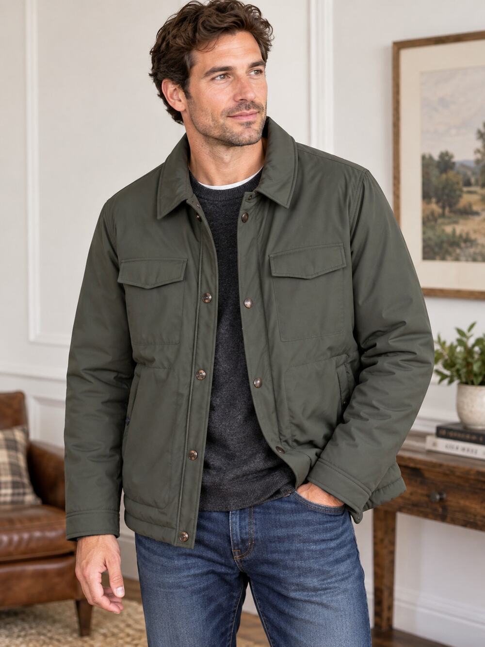 Ted Baker London Men's SZ 6 Volcano Wadded Insulated Jacket $349 Retail NWOT